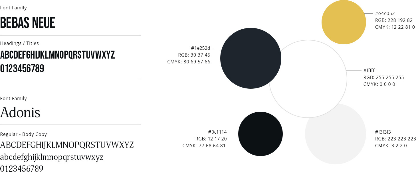 Typography Colour Palette