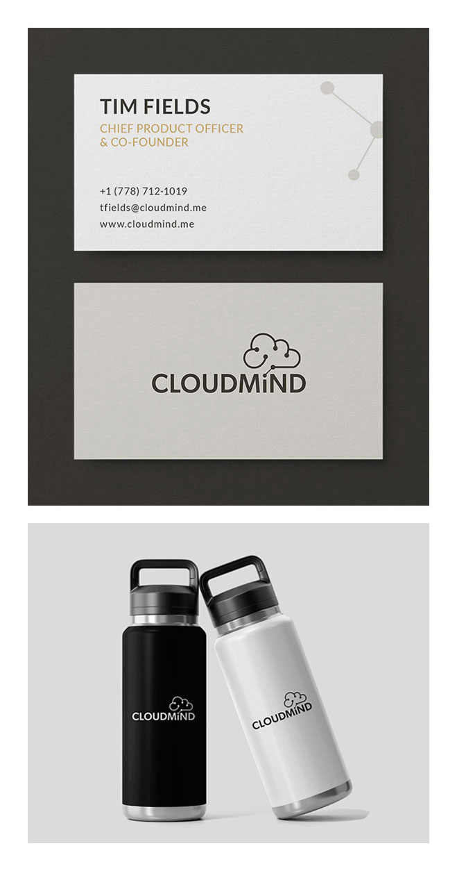 Cloudmind-Business-Cards-Water-Bottles-Mobile-1